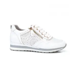 Xti pour femme. 04432001-BLANCO Baskets 44320 blanc (39), Plat, Lacets, Casuel
