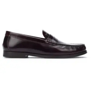 Martinelli pour homme. 1623-2761N Mocassins en cuir Forthill 1623 Bordeaux (40), Plat, 1 à 3 cm, Aucun, Casuel, Classique pas cher
