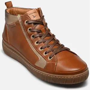 Pikolinos Baskets en Cuir Lanzarote pour Femme Colour Brandy