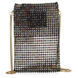 GIOSEPPO Petit sac noir en maille métallique seillans TU pas cher