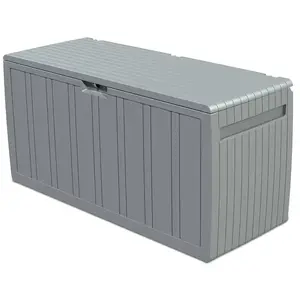 Comparateur de prix : Gardiun Coffre De Rangement Extérieur En Résine Pour Terrasse Top 270l