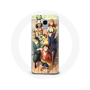 MANIACASE Coque pour Samsung Galaxy J6 2018 One Piece Luffy Affiche Equipages Manga Anime