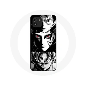 Comparateur de prix : Coque pour Samsung Galaxy A03 Sangoku Naruto Luffy one piece Dragon Ball Z fond noir et blanc anime manga