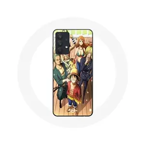 Coque pour Samsung Galaxy A32 4G One Piece Luffy Affiche Equipages Manga Anime