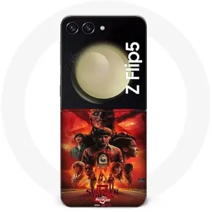 Comparateur de prix : Maniacase Coque Samsung Galaxy Z Flip5 stranger things saison 5 affiche