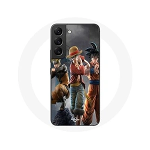 Maniacase Coque pour Samsung Galaxy S21 FE Sangoku naruto Luffy one piece Dragon Ball z 3D Anime manga
