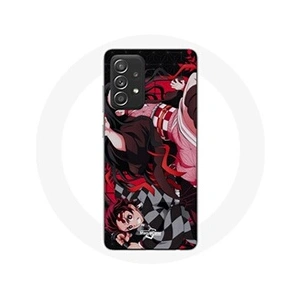 Maniacase Coque pour Samsung Galaxy A33 5G Demon Slayer Tanjiro Nezuko Attaque Combat pas cher