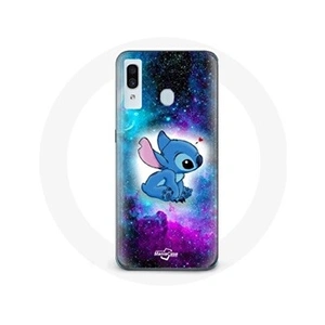 Comparateur de prix : Maniacase Coque pour Samsung Galaxy A20e Stitch Ohana Citation Espace Coloré