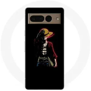 Comparateur de prix : Maniacase Coque Google Pixel 7 Pro one piece manga anime luffy fond noir