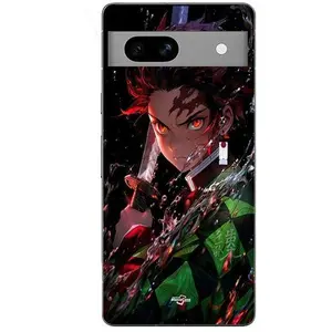 Coque - Maniacase - Google Pixel 7a - Tanjiro Kamado - Manga - Souple pas cher