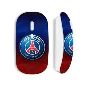 Comparateur de prix : Souris sans fil maniacase blanche PSG Logo coloré - maniacase - Souris - Sans fil - USB - Optique