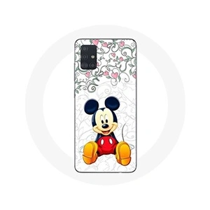 Maniacase Coque pour Samsung Galaxy A51 5G Mickey Mouse Fleurs Cours pas cher