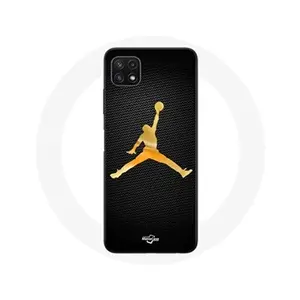Maniacase Coque pour Samsung Galaxy A22 5G Air Michael Jordan Logo Jaune pas cher