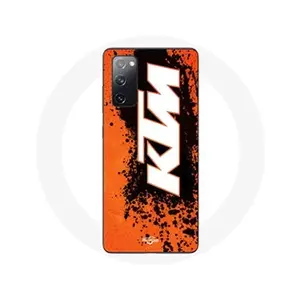 MANIACASE Coque pour Samsung Galaxy S20 FE KTM Logo blanc fond orange pas cher