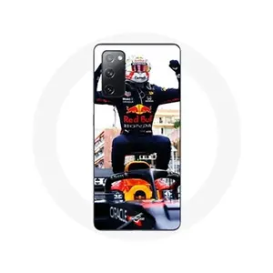 MANIACASE Coque pour Samsung Galaxy S20 FE Formule 1 Max Verstappen Pilote automobile F1 noir rouge et jaune pas cher