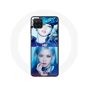 Maniacase Coque pour Samsung Galaxy A12 Blackpink Groupe K-pop Filles Rosé et Lisa Lovesick girls poster the a