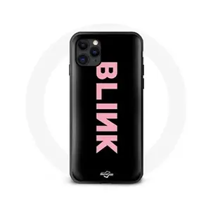Comparateur de prix : Coque pour Iphone 13 Mini Blink Fandom Blackpink Logo Rose Fond Noir