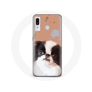 Comparateur de prix : Coque pour Samsung Galaxy A20e Épagneul japonais Noir et Blanc Race de chiens