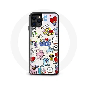Maniacase Coque pour Iphone 13 Mini BTS Bangtan Sonyeondan BT21 Van Tata Chimmy Cooky Rj Koya Mang Et Shooky pas cher