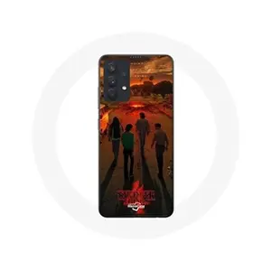 Maniacase Coque pour Samsung Galaxy A13 5G Stranger Things Saison 4 Affiche Art Equipages de la Nouvelle Théorie pas cher