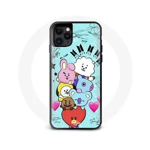 Maniacase Coque pour Iphone 13 Pro BTS BT21 Van Tata Chimmy Cooky Rj Koya Shooky Et Mang