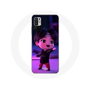 Comparateur de prix : Maniacase Coque pour Xiaomi Redmi Note 10T 5G BTS TinyTAN Jin Animation