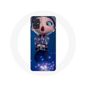 Maniacase Coque pour Samsung Galaxy A51 BTS TinyTAN Animation V Mic Drop pas cher