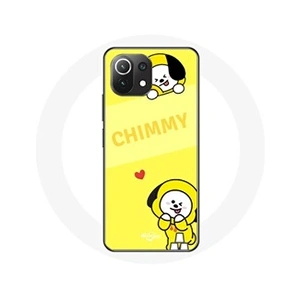 Maniacase Coque pour Xiaomi Mi 11 Lite BTS Bangtan BT21 Chimmy Jimin Fond Jaune pas cher