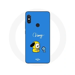 Maniacase Coque pour Xiaomi Redmi Note 5 AI Dual Camera Bangtan BTS BT21 Chimmy Jimin Fond Bleu pas cher
