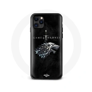Maniacase Coque pour Iphone 13 Pro Max Game of Thrones Saison 8 Le Trône de Fer La maison Stark Logo L'hiver arrive pas cher
