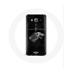 Maniacase Coque pour Samsung Galaxy J3 Game of Thrones Saison 8 Le Trône de Fer La maison Stark Logo L'hiver a pas cher