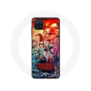 Maniacase Coque pour Samsung Galaxy A12 Stranger Things Teaser Saison 4 Affiche Personnages Art pas cher