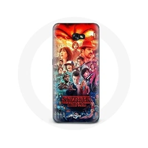 Maniacase Coque pour Samsung Galaxy A3 2016 Stranger Things Teaser Saison 4 Affiche Personnages Art pas cher