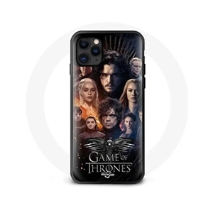 Maniacase Coque pour Iphone 12 Game of Thrones Saison 8 Le Trône de Fer L'affiche de L'équipage Logo Aigle Gri pas cher