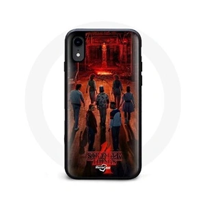 Maniacase Coque pour Iphone XS Max Stranger Things Affiche Equipages Fan Art Saison 4 pas cher