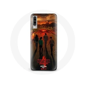Maniacase Coque pour Samsung Galaxy A70 Stranger Things Saison 4 Affiche Art Equipages de la Nouvelle Théorie pas cher