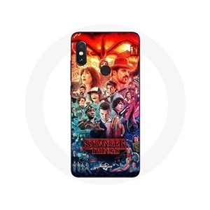 Maniacase Coque pour Xiaomi Redmi Note 5 AI Dual Camera Stranger Things Teaser Saison 4 Affiche Personnages Ar pas cher