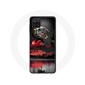 Maniacase Coque pour Samsung Galaxy A22 4G Formule 1 Sebastian Vettel Pilote automobile F1 Rouge pas cher