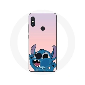 MANIACASE Coque pour Xiaomi Redmi Note 5 Pro Stitch le Nez en l'air fond rose pas cher