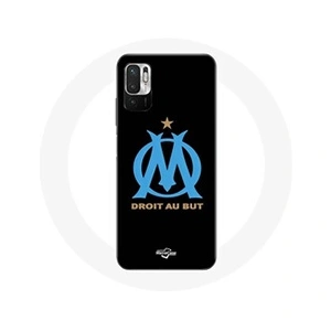 Maniacase Coque pour Xiaomi Poco M3 Pro Logo Olympique de Marseille Fond Noir pas cher