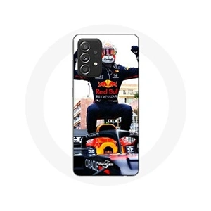 Maniacase Coque pour Samsung Galaxy A52 Formule 1 Max Verstappen Pilote automobile F1 noir rouge et jaune pas cher