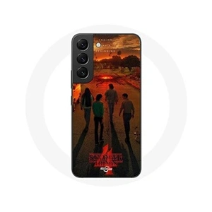 Maniacase Coque pour Samsung Galaxy S21 FE Stranger Things Saison 4 Affiche Art Equipages de la Nouvelle Théor