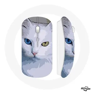 Souris Sans Fil Turc de van Chat oeil bleu et oeil jaune (Maniacase) pas cher
