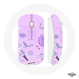 MANIACASE Souris Sans Fil BTS Bangtan Affiche Life Goes On I Purple You Fond Ros... pas cher