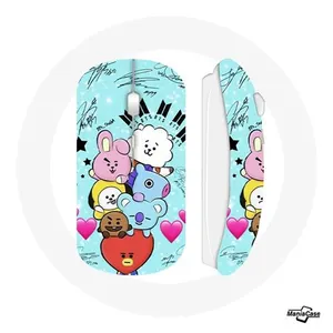 Maniacase Souris Sans Fil Bangtan Sonyeondan BTS BT21 Tata Chimmy Cooky Rj Shooky Koya Mang Et Van pas cher