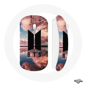 MANIACASE Souris Sans Fil Bangtan Sonyeondan BTS Logo Noir Fond Coucher de Solei... pas cher