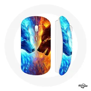 Souris Sans Fil Loup de Glace et de feu (Maniacase) pas cher