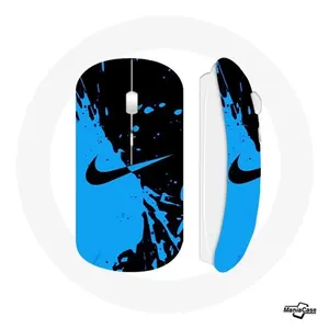 Souris Sans Fil Nike Logo Bleu et Noir (Maniacase) pas cher