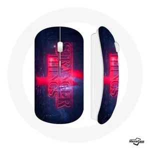 Maniacase Souris Sans Fil Stranger Things Logo Transparent Saison 4 Bande annonc... pas cher