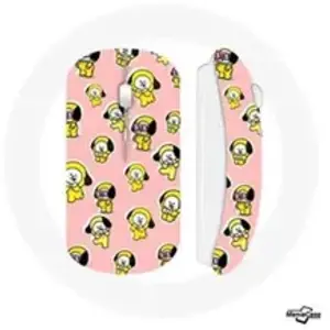 Maniacase Souris Sans Fil BTS Bangtan Garçons BT21 Chimmy Jimin Fond Rose () pas cher